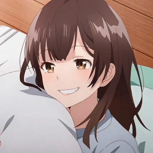 anime, anime, anime girls, anime characters, sayu ogiware is smiling