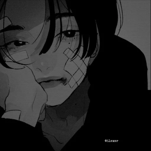 anime, picture, anime art, anime manga, sad anime guy