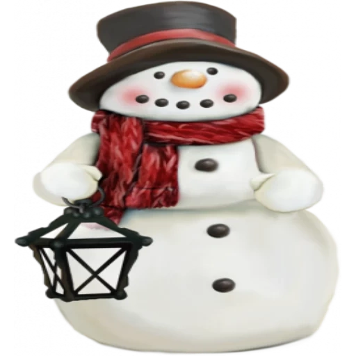 snowman in winter, toy snowman, different snowmen, the snowman is cheerful, figure of the snowman