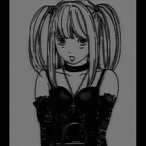 ideas de anime, misa aman, dibujos de anime, notebook de mis's death, caracteres dibujos de anime