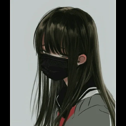 imagen, máscara de anime, chicas de anime, personajes de anime, máscara de chica de anime