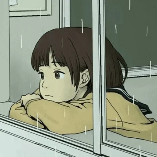 аниме, рисунок, how i feel, посоветуйте аниме, аниме девочка у окна