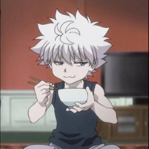 killua, аниме хантер, охотник х охотник 3, киллуа золдик милашка, киллуа золдик веселый