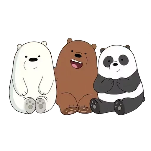 bare bears, вся правда о медведях, медведи панда белый гризли, три медведя панда бурый белый, три медведя белый панда гризли