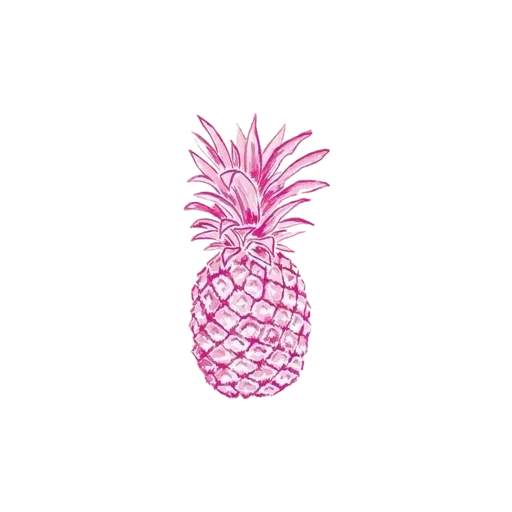 ананас, pineapple, розовый ананас, фиолетовый ананас, ананас иллюстрация