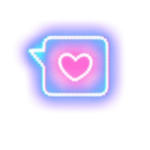 лайк неон, значок сердце, неоновые знаки, неоновые изделия, иконка голубое сердце