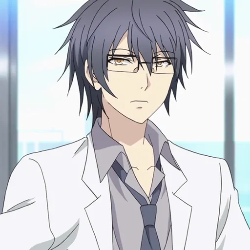 animation, anime boy, yukimura shinya, animation by kimura lab assistant, scientists in love love science proof anime