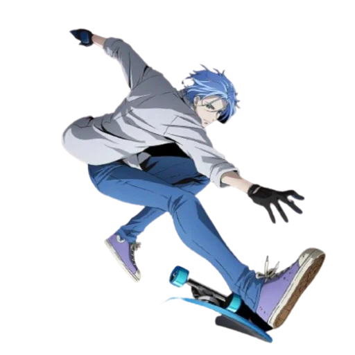 anime skateboard, skateboard animation, hasegawa langjia sk8, anime skateboard unlimited, anime gliding infinity