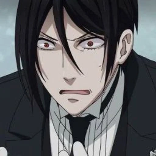 dark butler 2, michelis sebastian, chai sebastian michaelis, sebastian michelis smiles, dark housekeeper sebastian michael