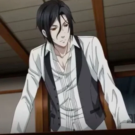 sebastian michaelis, sebastian michaelis evil, anime sebastian michaelis, butler dark sebastian, sebastian michaelis book of atlantic