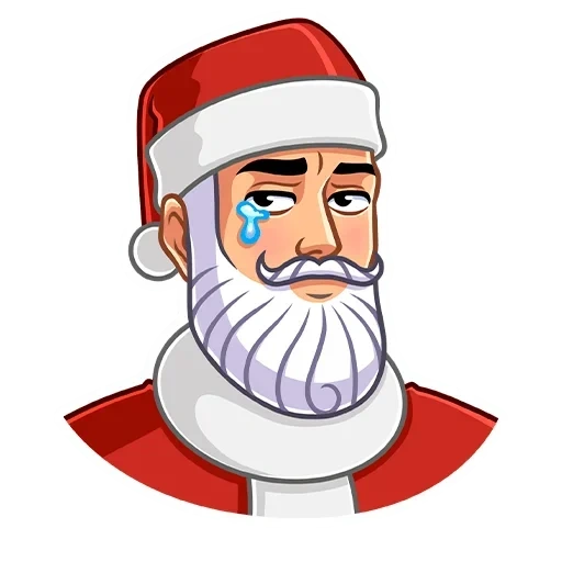 père noël, père noël secret, père noël souriant, stickers père noël secret