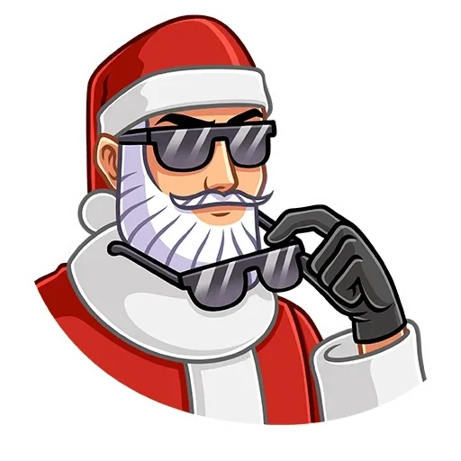 père noël, père noël secret, secret santa, stickers père noël secret