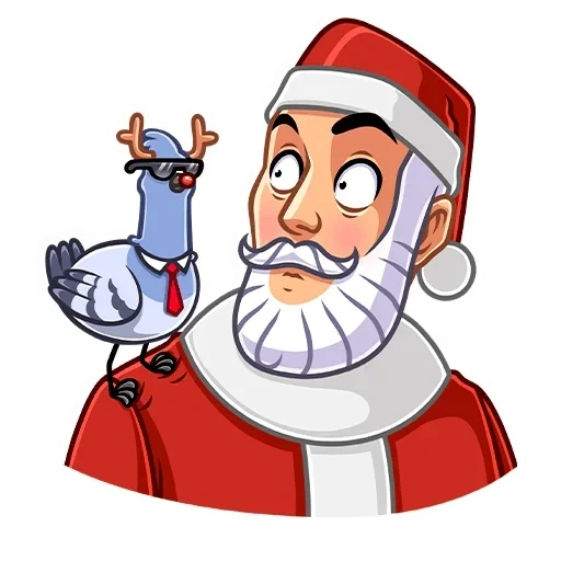 weihnachtsmann, geheimnis santa, sticker secret santa