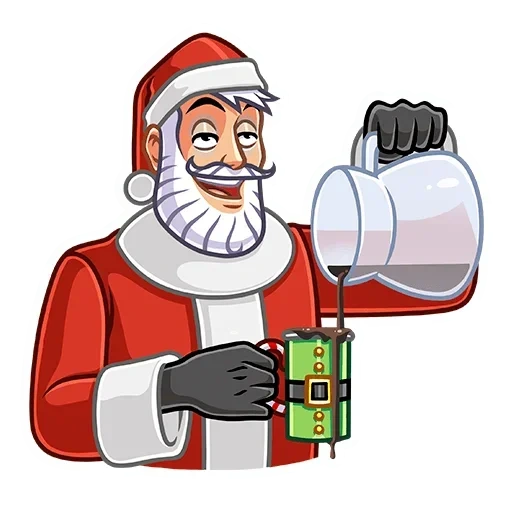 père noël, père noël secret, père noël secret, robot secret du père noël, stickers père noël secret