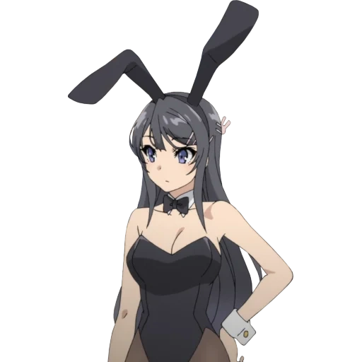 gadis kelinci senpai, kelinci cantik sakurajima, seishun buta yarou wa bunny, seishun buta yarou wa bunny girl, anime karakter kelinci senpai