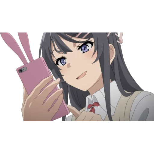 arte de animação, papel de animação, sakura shimei, coelho senpai, seishun buta yarou wa bunny