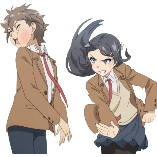 azusagawa, seishun buta yarou, seishon buta yarou wa bunny, seishon buta yarou wa girl girl, anime seishun buta yarou wa conejito