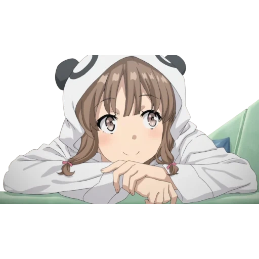 azusagawa, fille déguisée en lapin, filles anime, kaede azusagawa, kaede azusagawa