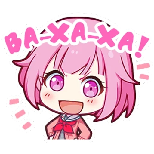 chibi, anime, zukasa, mihisa hatsune, stickers anime