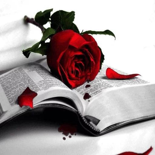 книги, тетрадь, роза книге, красивые розы, ich liebe dich