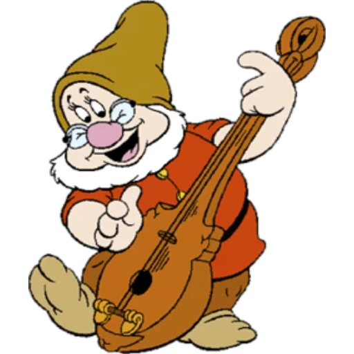 the gnome, disney gnome, über gnome, die sieben zwerge von disney, der instrumentale zwerg
