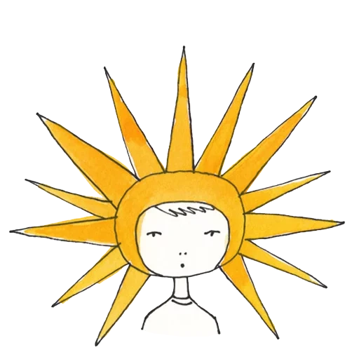 sun, figure, the sunshine is lovely, illustration of the sun, sun pattern alice pattern