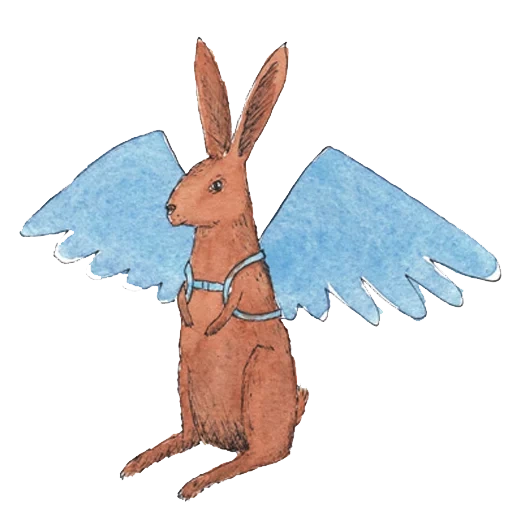 rabbit, rabbit tube, rabbit pattern, art illustration, le petit prince fox
