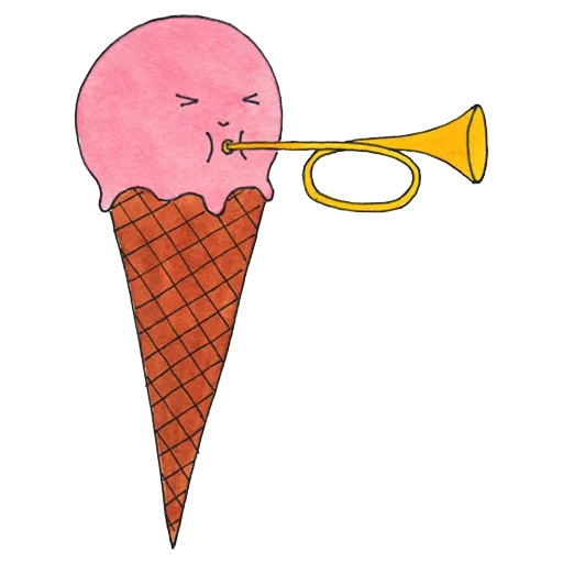 ice cream, ice cream cartoon, ice cream illustration, light ice cream pattern