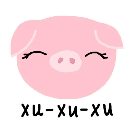 símbolo de expressão, porco malvado, rosto de porco