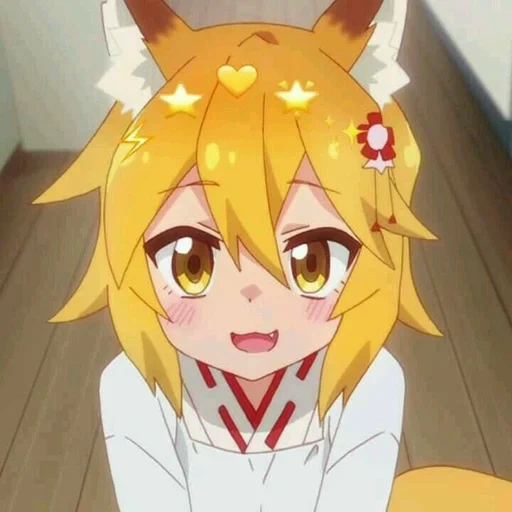 animação neko, edith senko sang, a raposa tem uma amoreira, raposa fofa de anime três filhos, filme helpful fox senko-san 2019