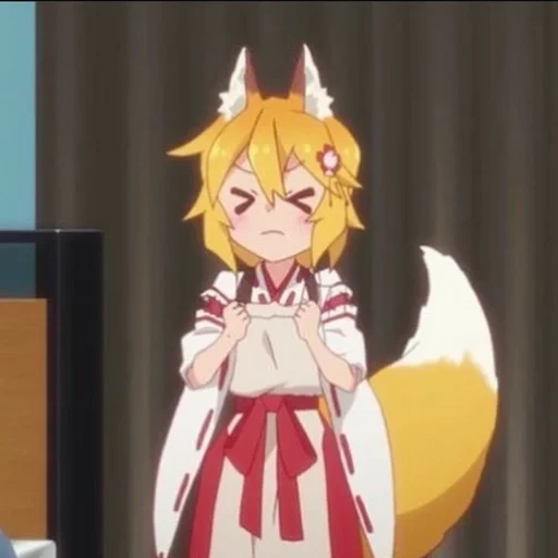 fox sanko san, anime fox sanko, der fürsorgliche fuchs von sanko, fürsorge fuchs sanko-san, sorgfältiger fuchs sanko-san br