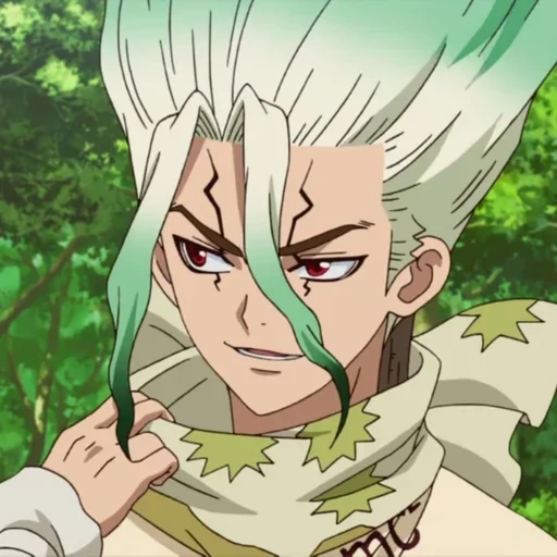 dr stone, piedra hermosa, doctor de animación stone, dr senku stone, dr hamula stone