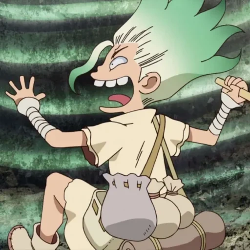 dr stone, dr senku stone, dibujos de animación dr stone, biblioteca de animación dr stone, tiempo de animación del dr stone