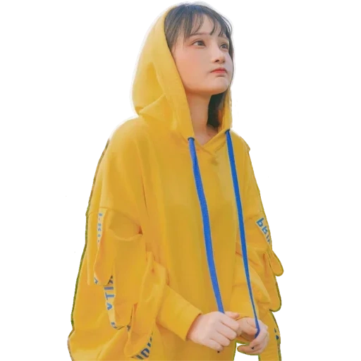 clothes, yellow cloak, the raincoat is yellow, children's raincoat, the north face raincoat female yellow