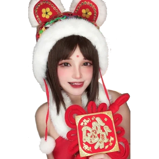 asiático, cosplay, menina, asian cosplay snow girl, fate grand order cosplay christmas