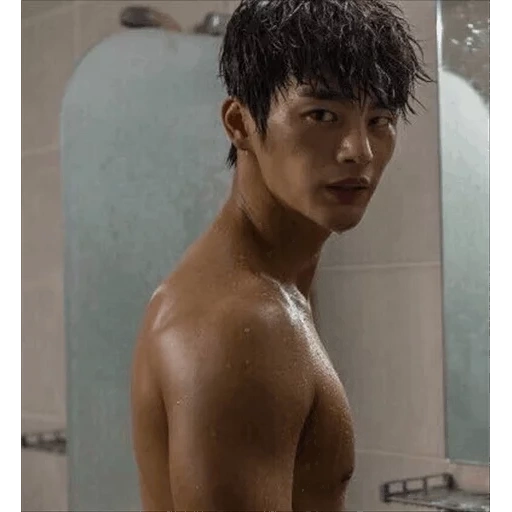 kim woo bin's torso, kim soo hyun's torso, korean actor, asian male, korean men's style