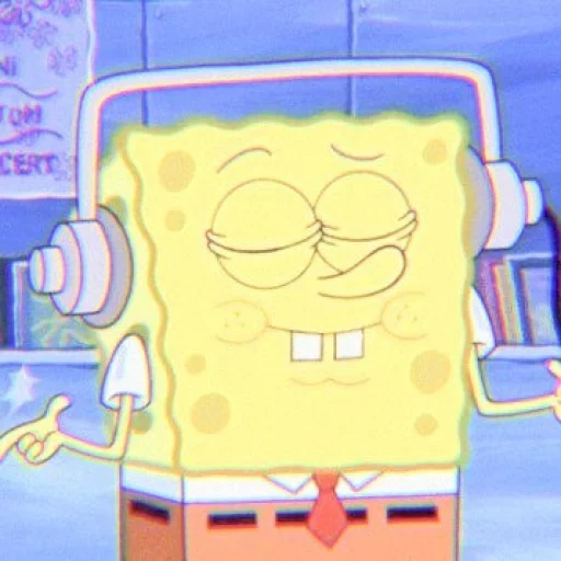 sponge bob, earphone spongebob, spongebob square, celana persegi bob, spongebob square pants
