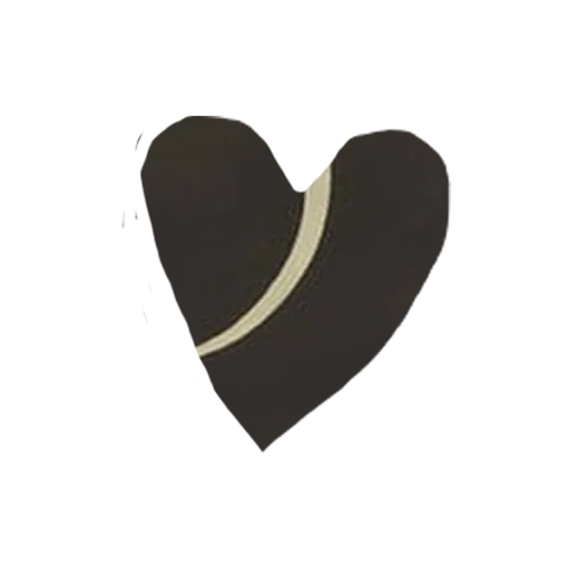 coração, forma do coração, coração negro, emblema em forma de coração, preto em forma de coração