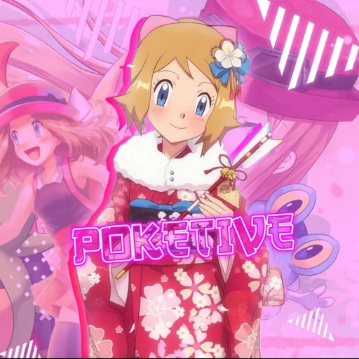 personnages d'anime, pokemon serena dans une robe, girls d'anime, anime girls d'anime, princess pokemon anime