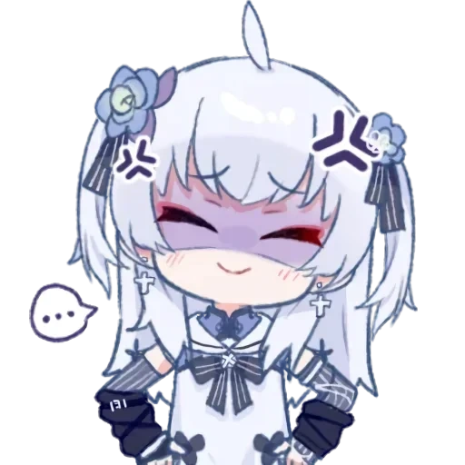 arte anime, disegni anime, chibi oloristico, personaggi anime, emilia re zero chibi