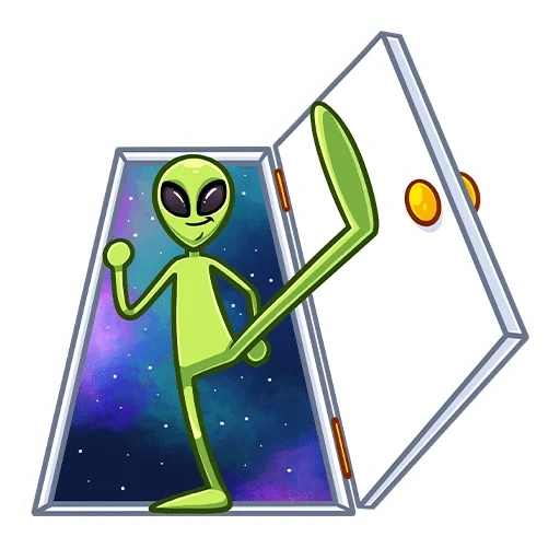 cloni serega, un nuovo disegno, il disegno di un alieno, l'alieno è cartone animato, grafica vettoriale aliena