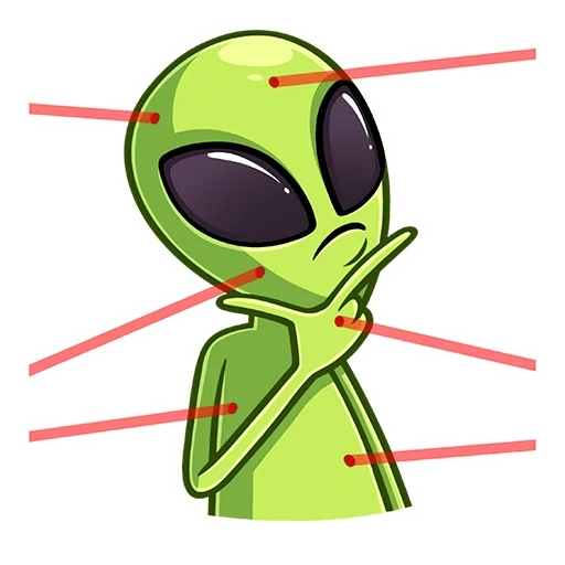 ohrringe klon, deb the alien, aliens klippat, the green alien