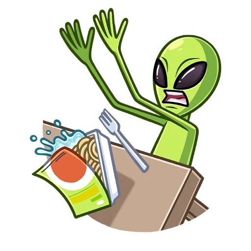 klon serega, clipart alien