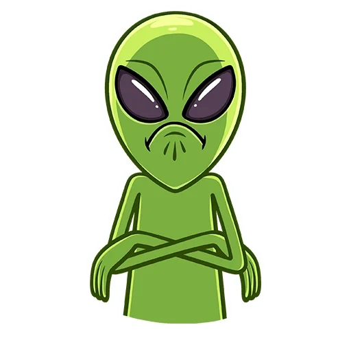 alien, vektor alien, pola alien, alien hijau, pola alien