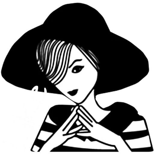 emoticon, the girl, das mädchen mit dem hut, dresscode emblem