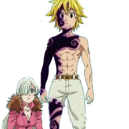 melio das felek, anime meliodas demon, die sieben todsünden von meliodas, die sieben todsünden im palast von sora, die sieben todsünden von meliodas torso