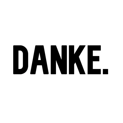 danke, tanda, merek dagang, manafest impossible, merek dagang danke