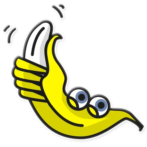 deidara, ilustraciones de banano, cartoon de plátano