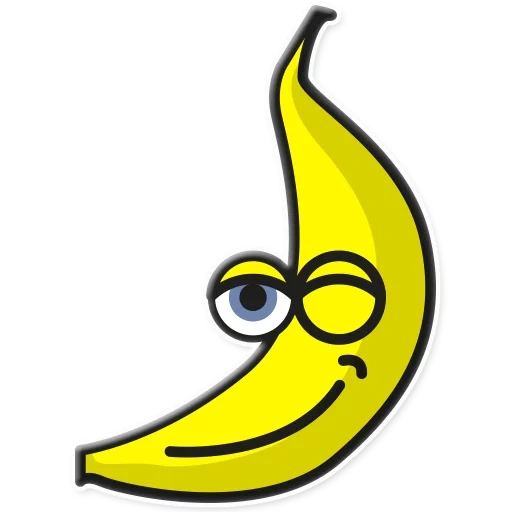 banane, junge, große banane, bananen illustration