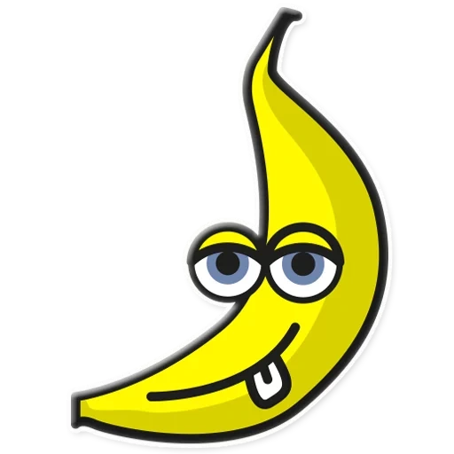 banana, ragazzo, grande banana, illustrazione banana